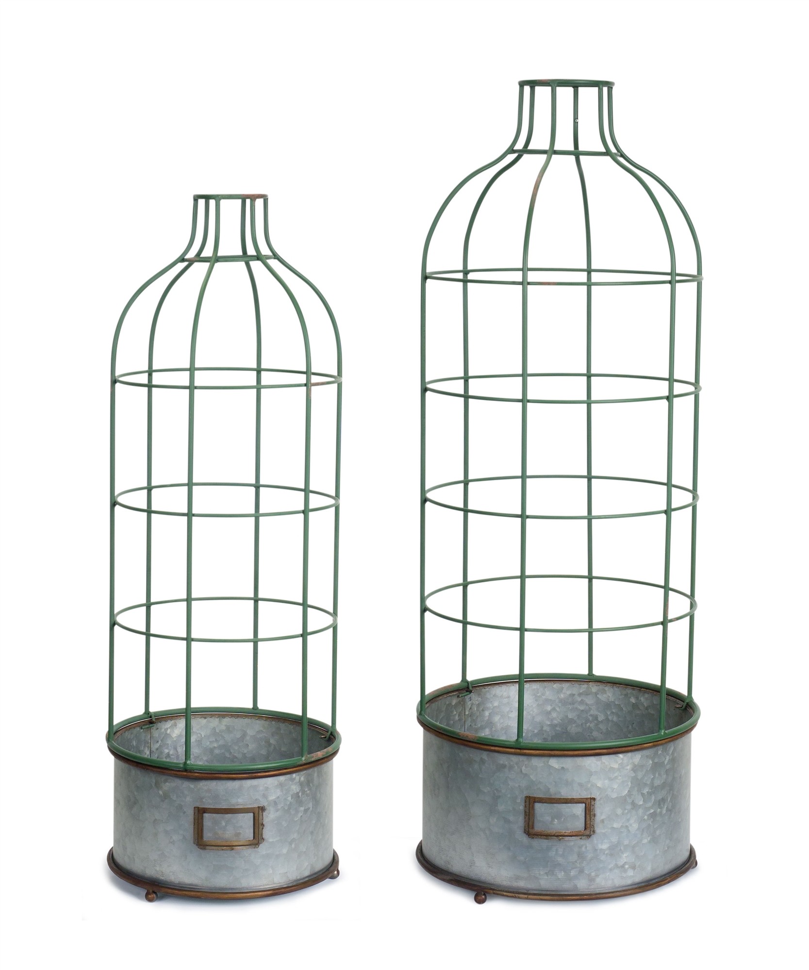 Pot with Trellis (Set of 2) 33"H, 38.5"H Metal