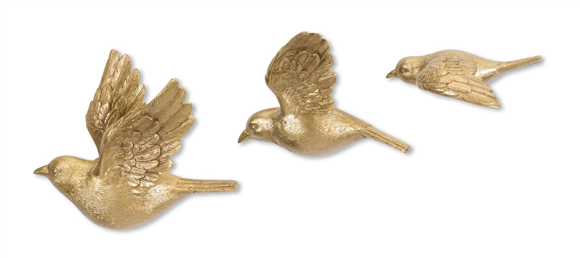 Bird (Set of 3) 7.5"L, 8.5"L, 10.25"L Resin