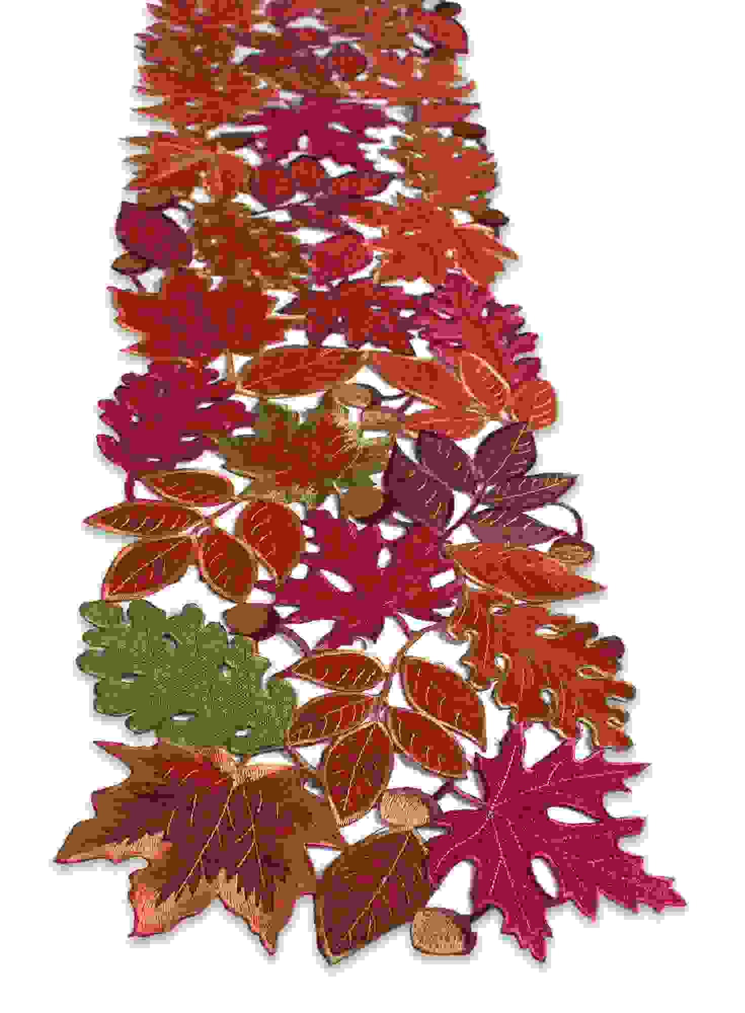 Fall Leaf Runner 13"W x 72"L Polyester