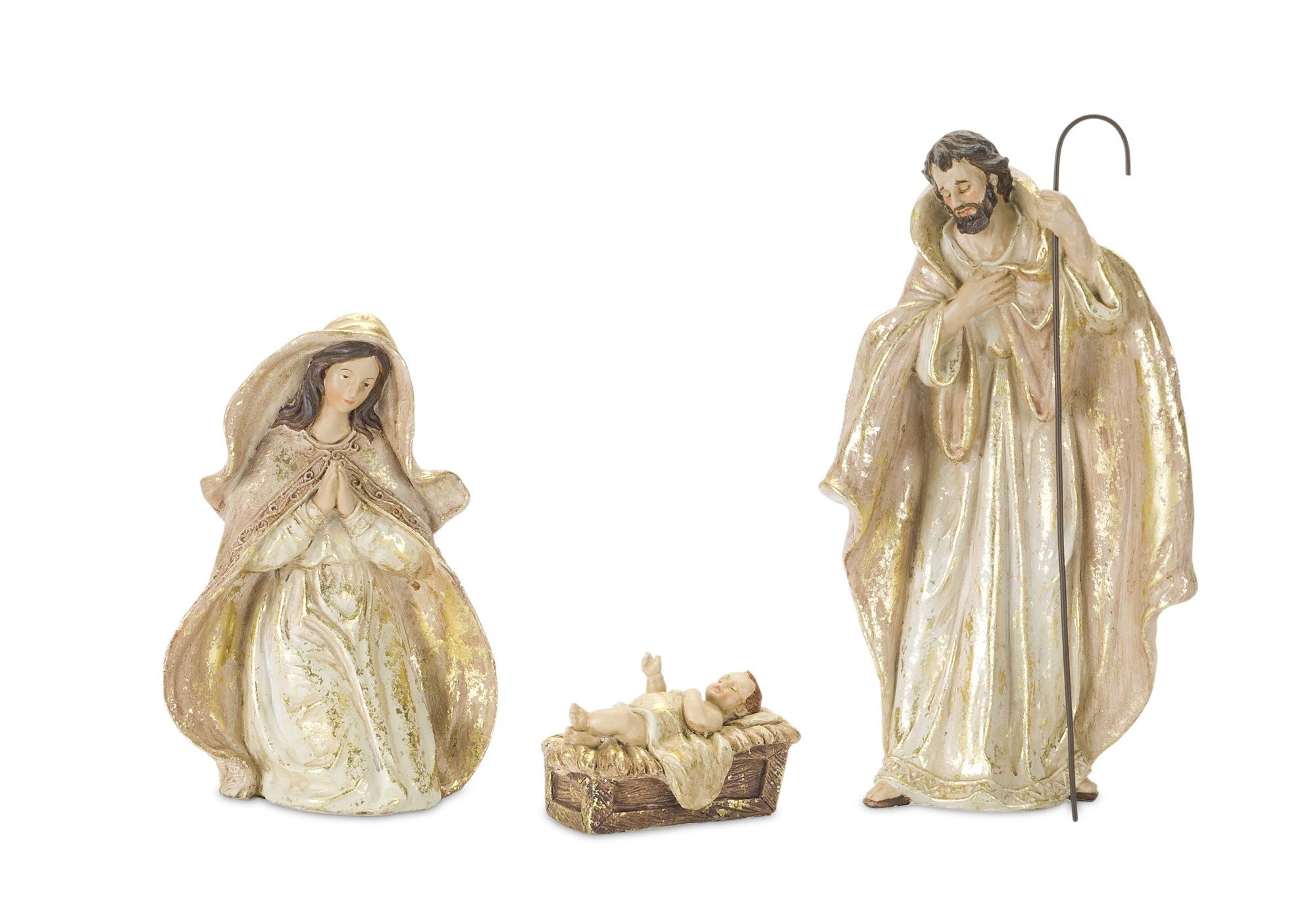 Holy Family (Set of 3) 2.5"H - 10.5"H Resin