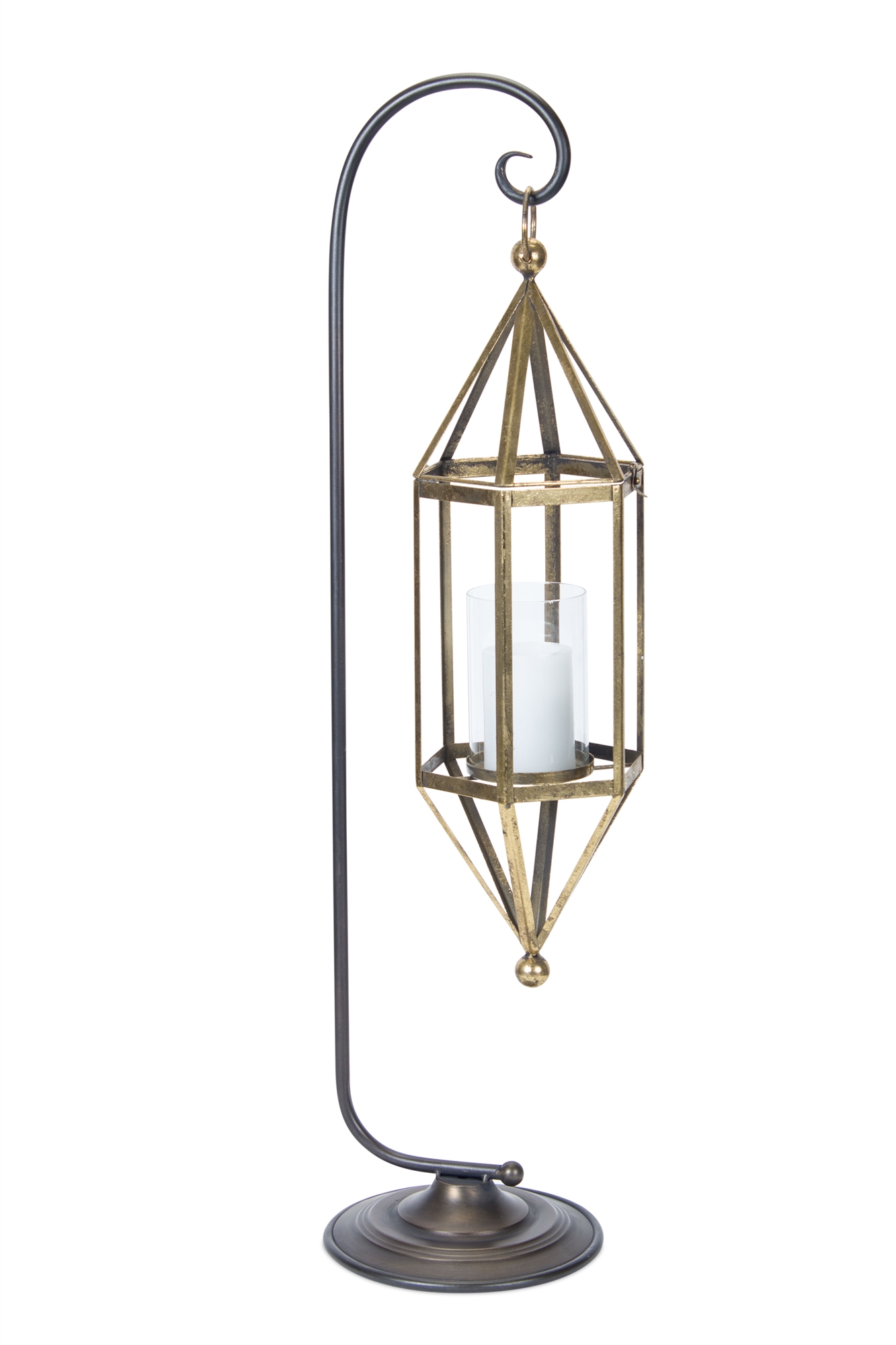 Hanging Lantern 38.5"H Metal