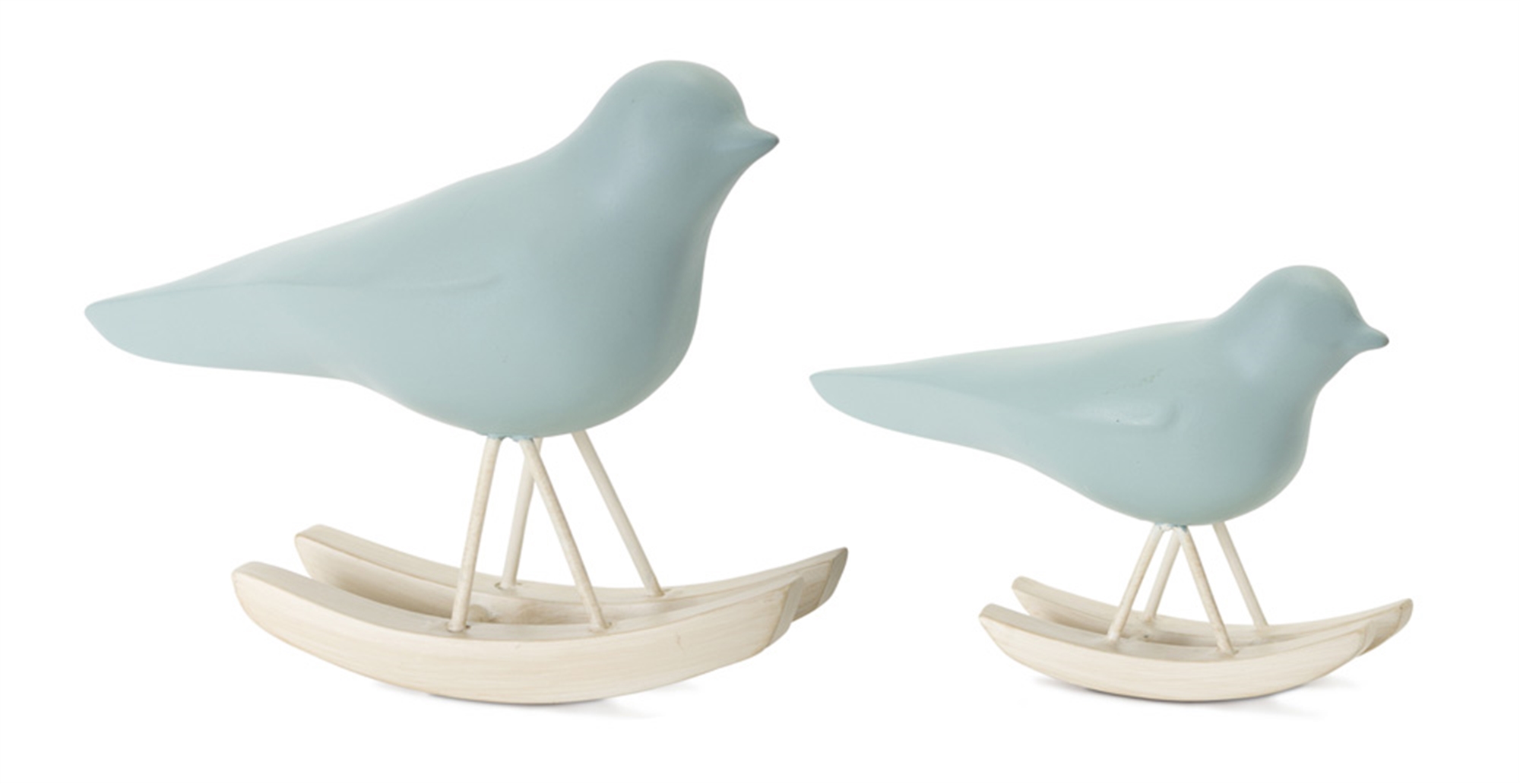 Bird Rocker (Set of 4) 3.25"H, 4.25"H Resin