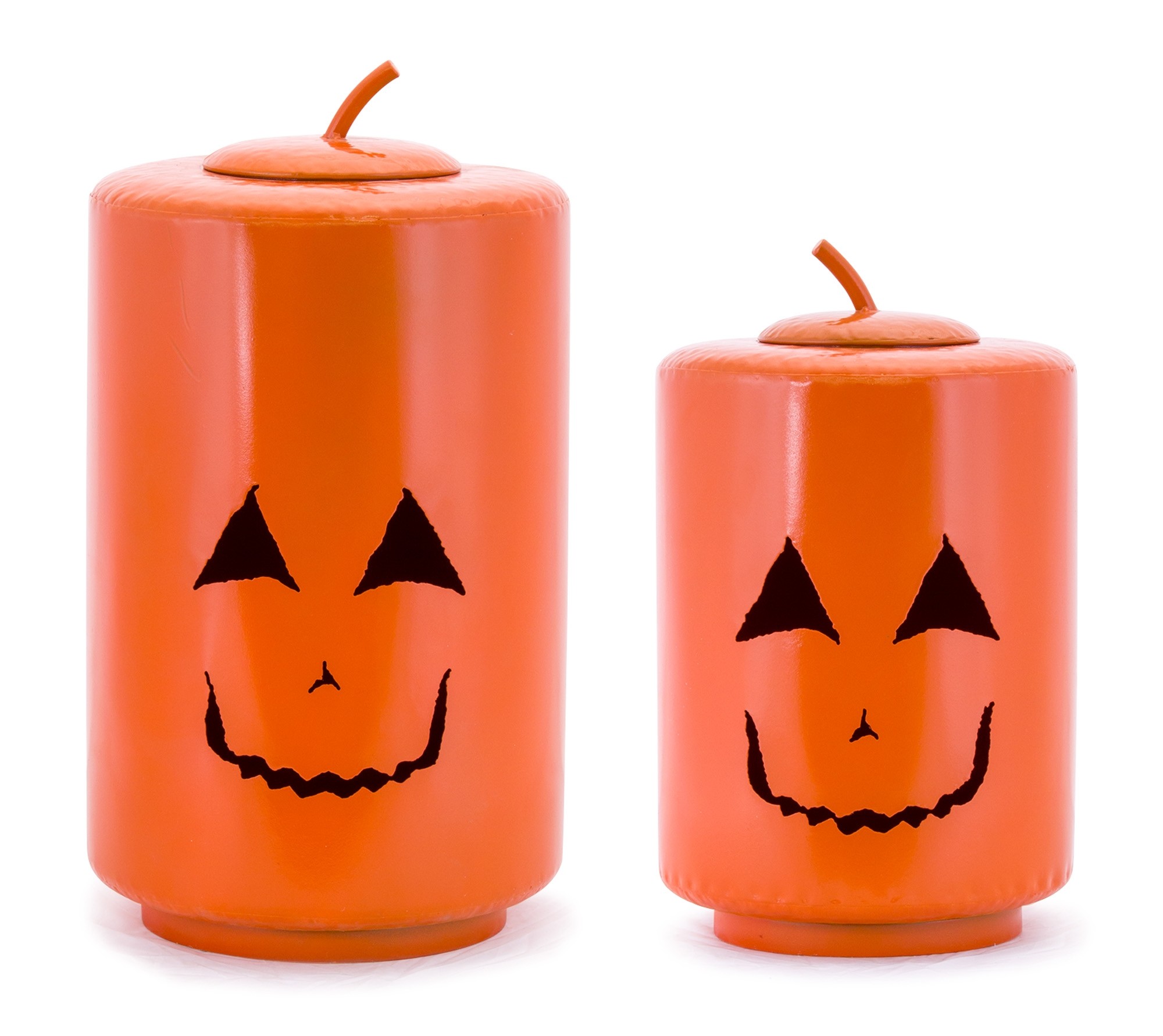 Jack-O-Lantern (Set of 2) 14.5"H, 18"H Metal