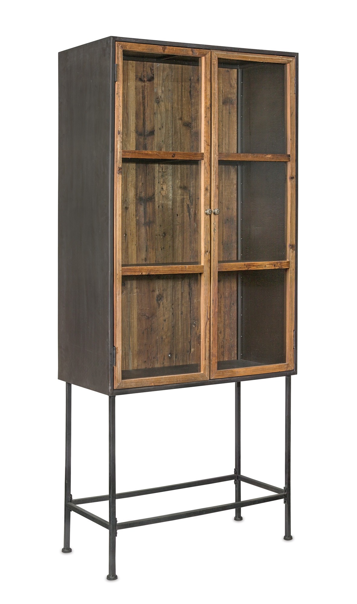 Hutch 31.5"L x 16"W x 71"H Wood/Iron