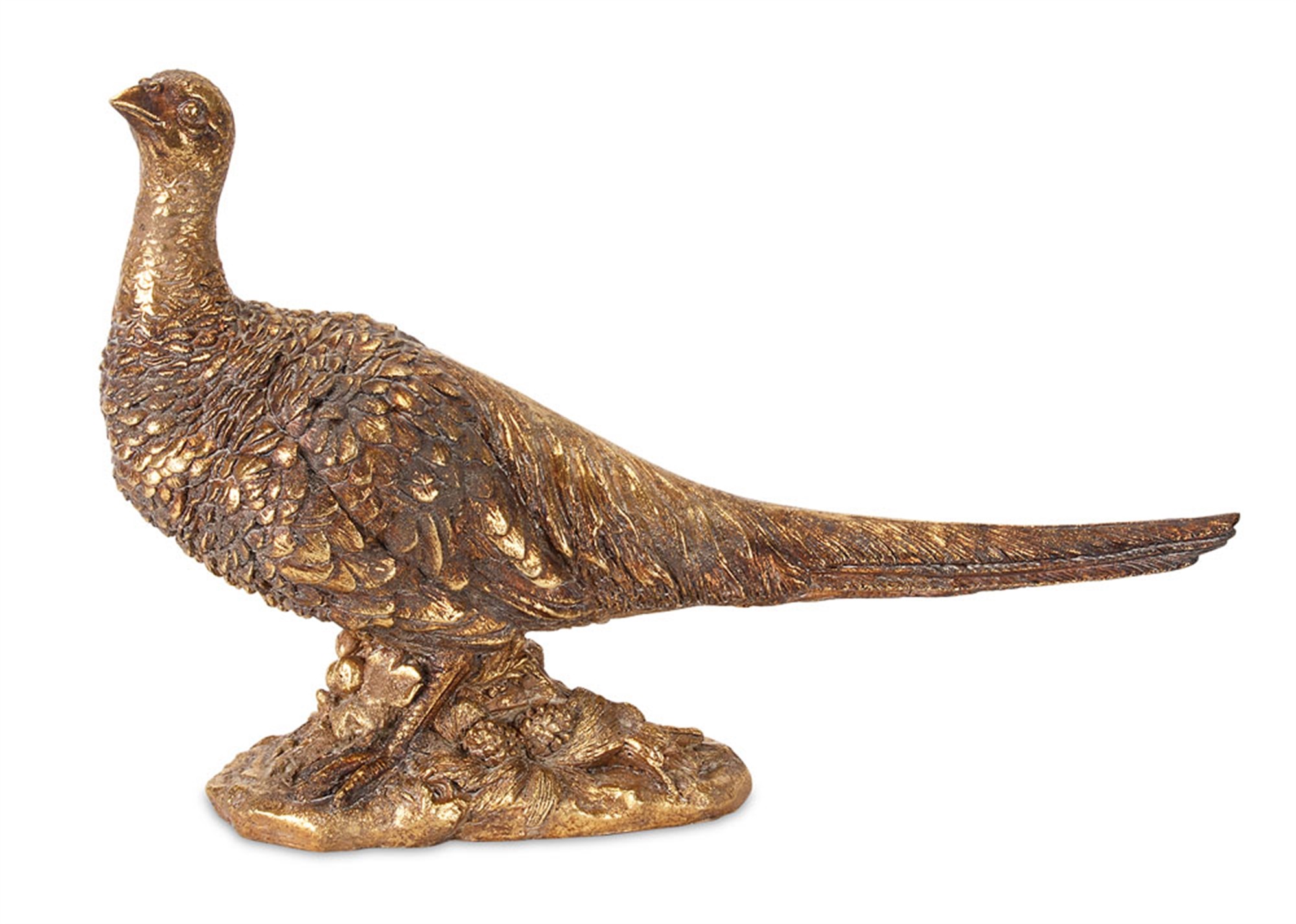 Pheasant 15"L x 10"H Resin