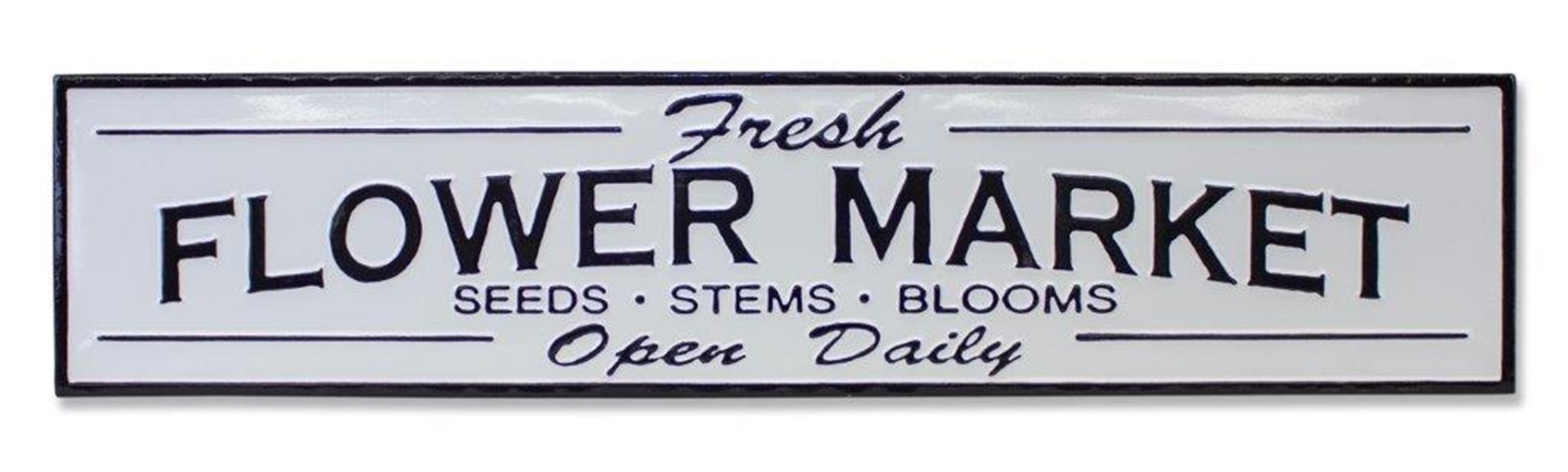 Flower Market Sign 36"L x 8"H Metal