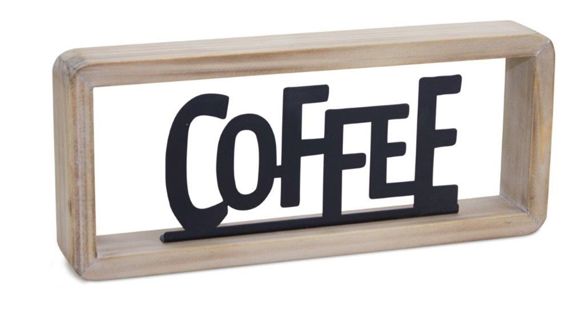 Coffee Sign 11.75"L x 5"H Wood/Metal