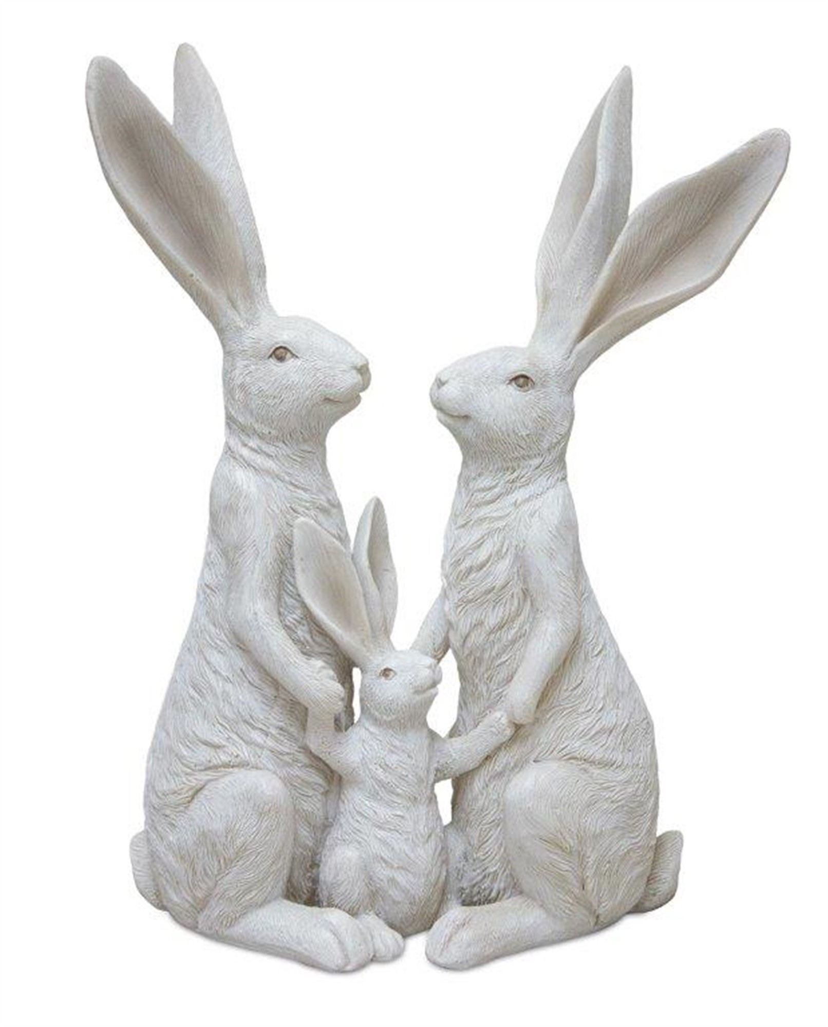 Bunny Family 6"L x 9"H Resin