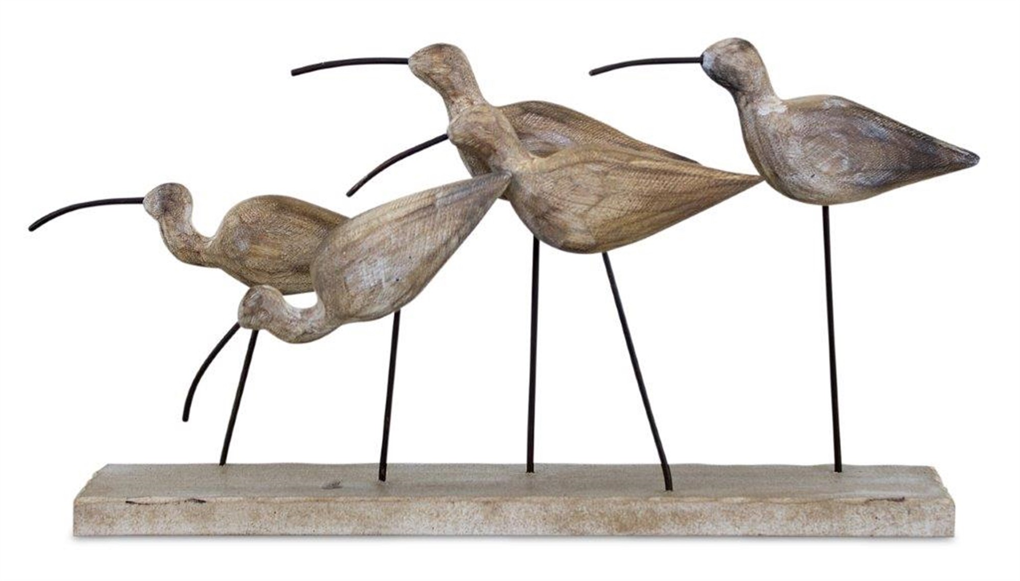 Birds 13"L x 7"H Wood/Metal