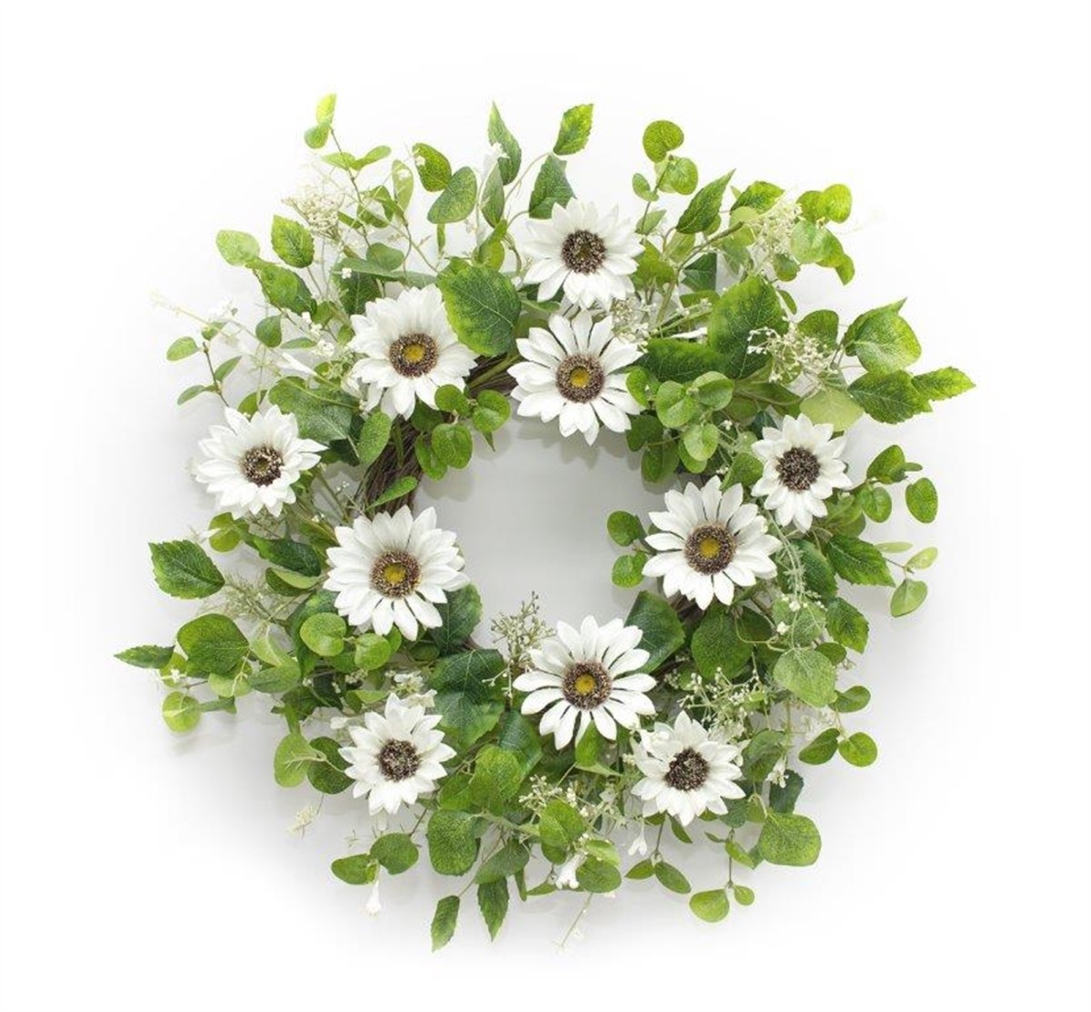 Sunflower Wreath 19"D Polyester