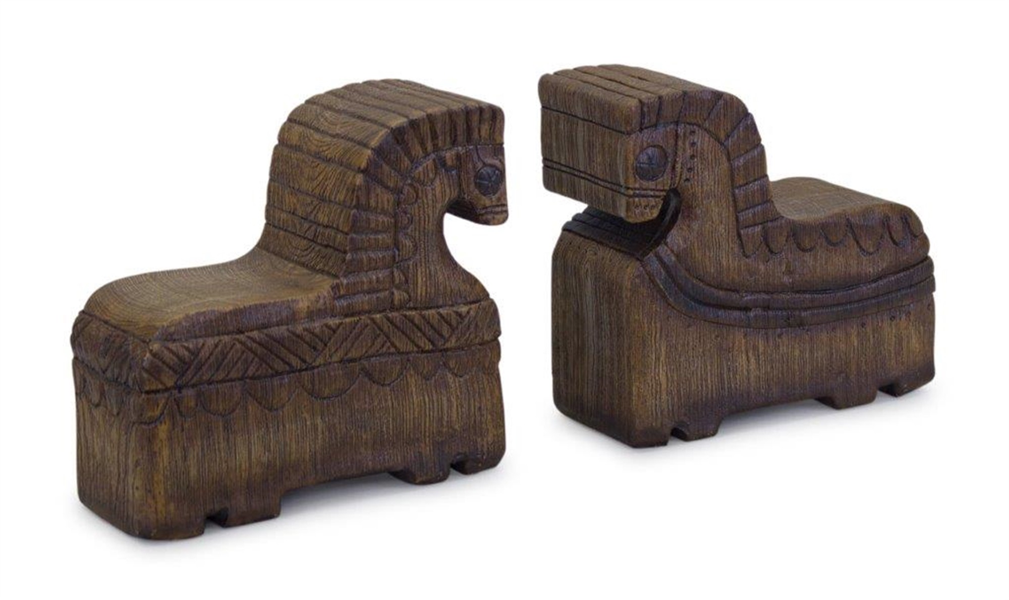 Horse Bookend (Set of 2) 7"L x 6.75"H Resin