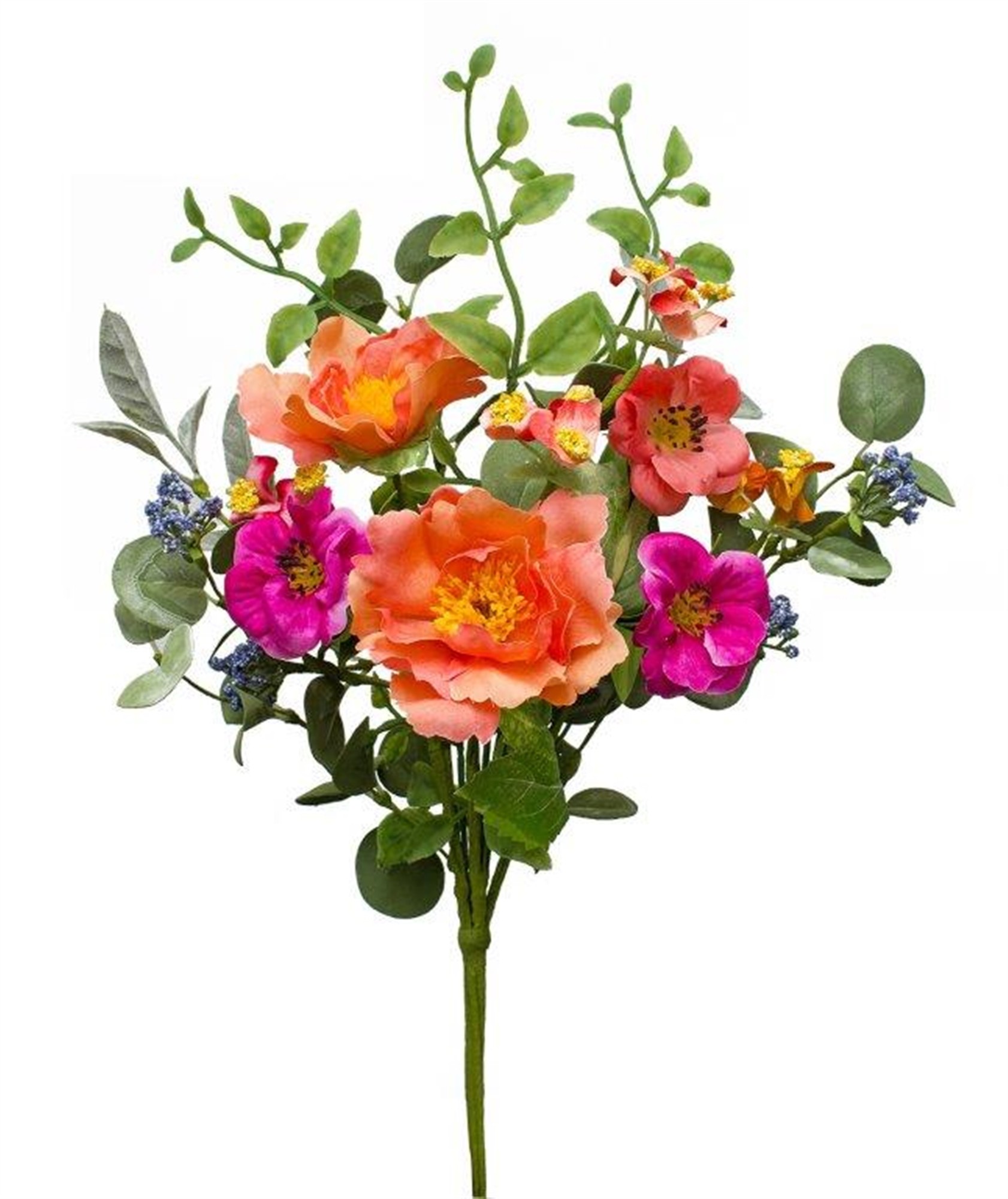 Floral Bouquet (Set of 2) 16.5"H Polyester/EVA