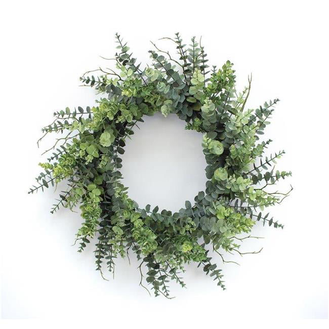 Eucalyptus Wreath 29"D Plastic