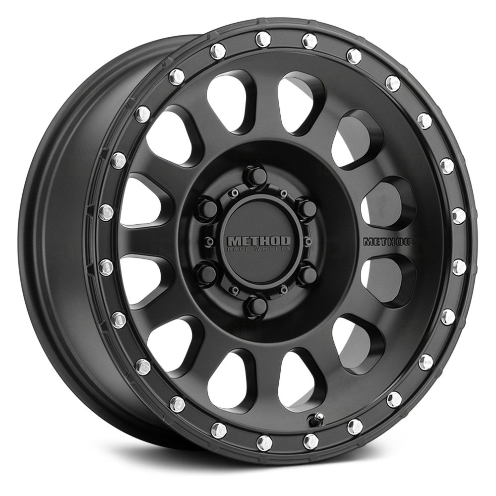 MR315, 17X8.5, 0MM OFFSET, 6X5.5, 106.25MM CENTERBORE, MATTE BLACK