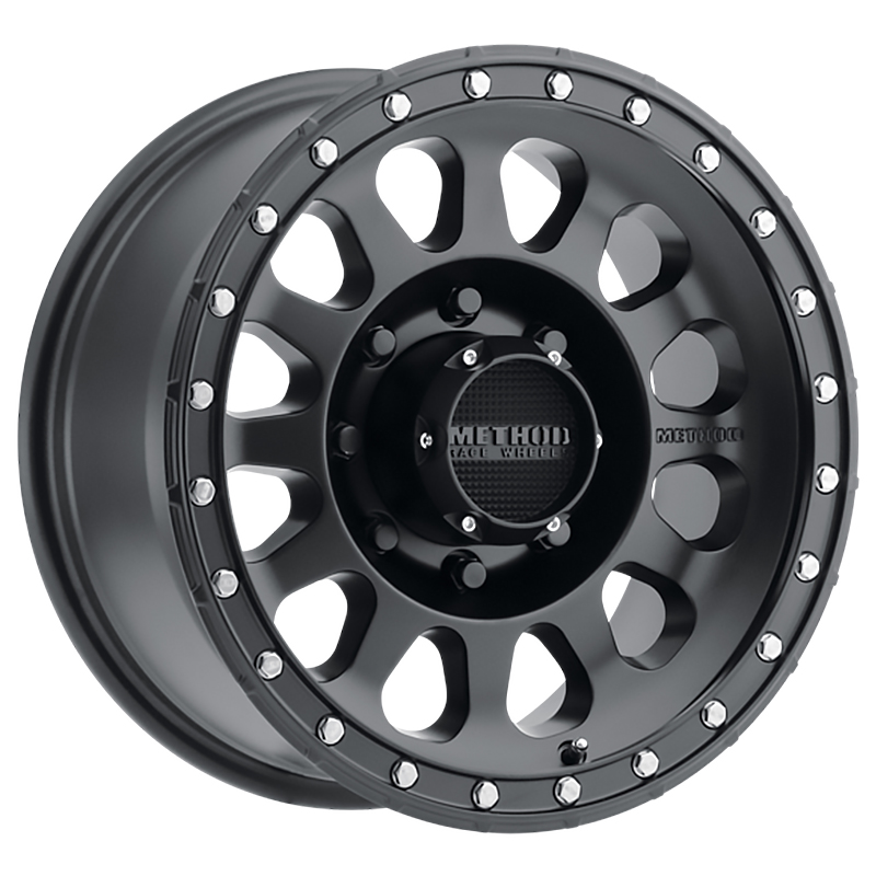 MR315, 17X9, -12MM OFFSET, 6X5.5, 106.25MM CENTERBORE, MATTE BLACK