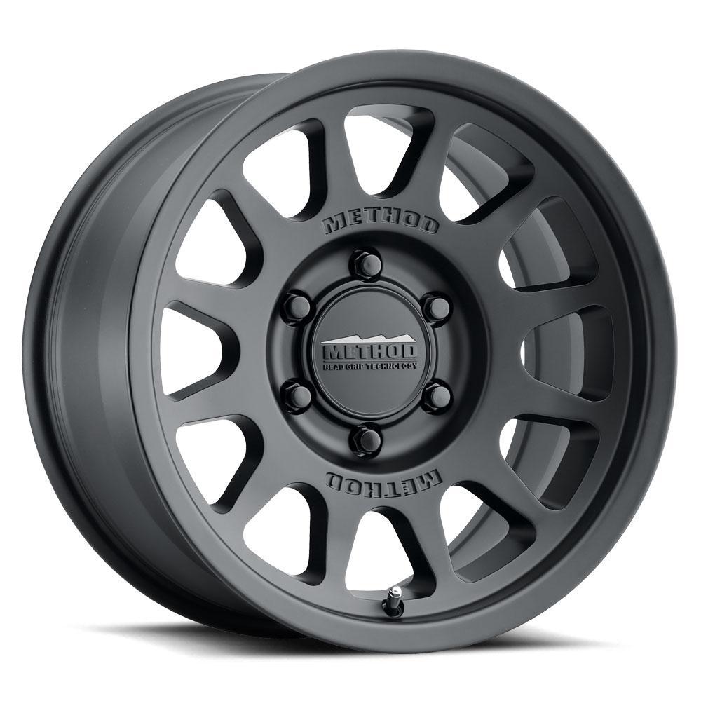 MR703, 17X7.5, +50MM OFFSET, 6X130, 84.1MM CENTERBORE, MATTE BLACK