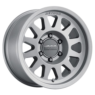 MR704,17X8.5,0MM OFFSET,6X5.5,106.25MM CENTERBORE,MATTE TITANIUM