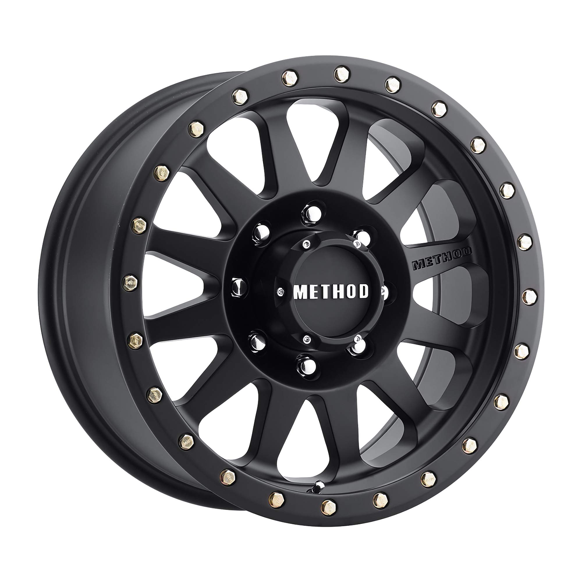 20X10 DOUBLE STANDARD, -18MM OFFSET, 8X6.5, 130.81MM CENTERBORE, MATTE BLACK