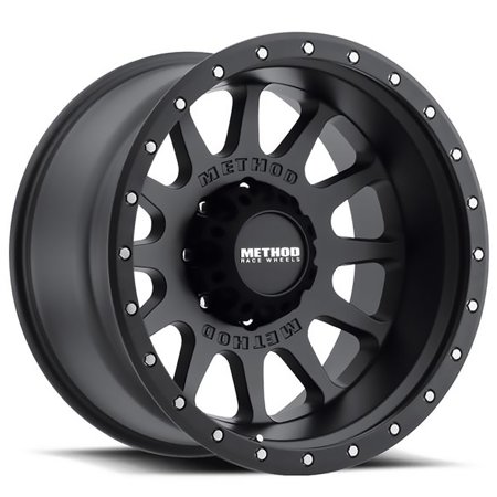 MR605 NV, 20X9, -12MM OFFSET, 8X6.5, 121.3MM CENTERBORE, MATTE BLACK