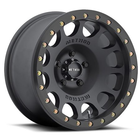 MR105, BEADLOCK WHEEL, 17X9.0, 3.5IN B/S, -38MM O/S, 5X4.50 BP, MATTE BLACK FINI