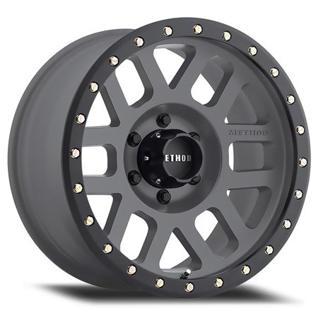 17X8.5 GRID 5X150 4.75IN B/S 0 O/S TITANIUM/BLACK STREET LOC