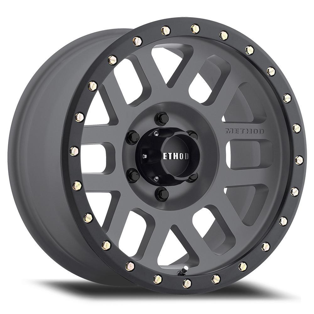 18X9 GRID 8X6.5 5.75IN B/S 18 O/S TITANIUM/BLACK STREET LOC