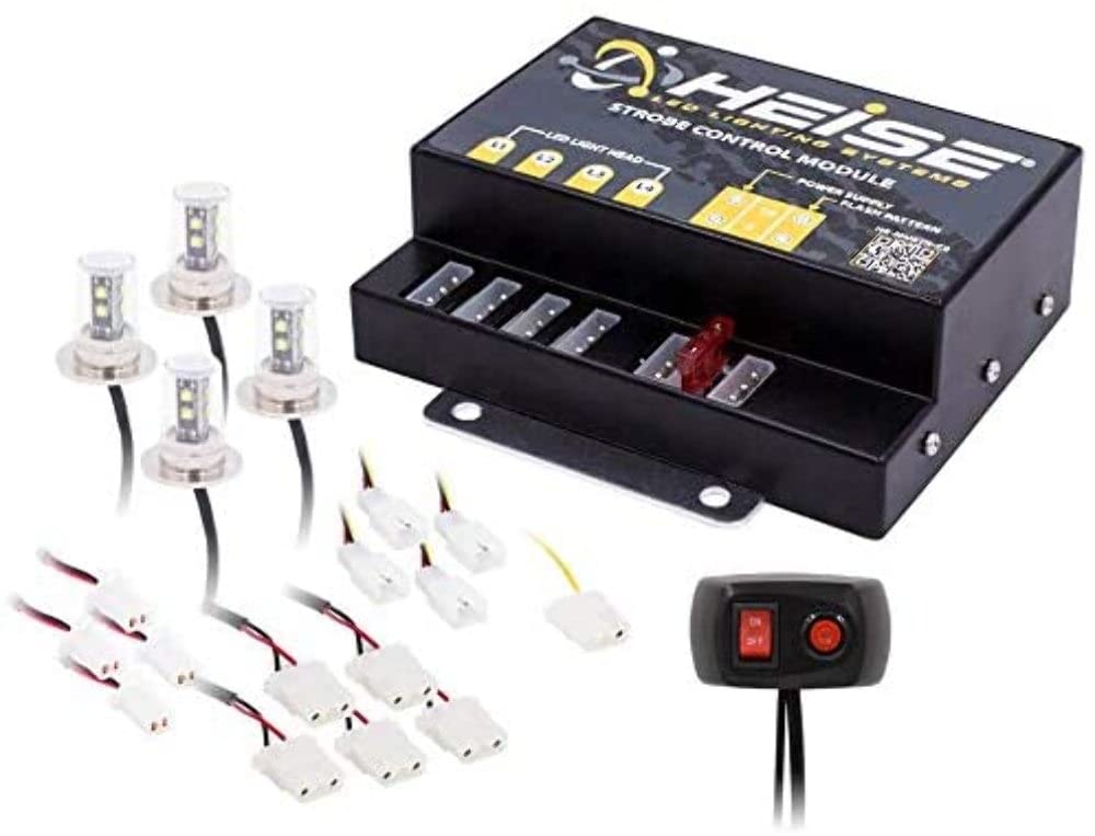 4PIECE LED STROBE KIT  WHITE  MUNICIPALITY SERIES