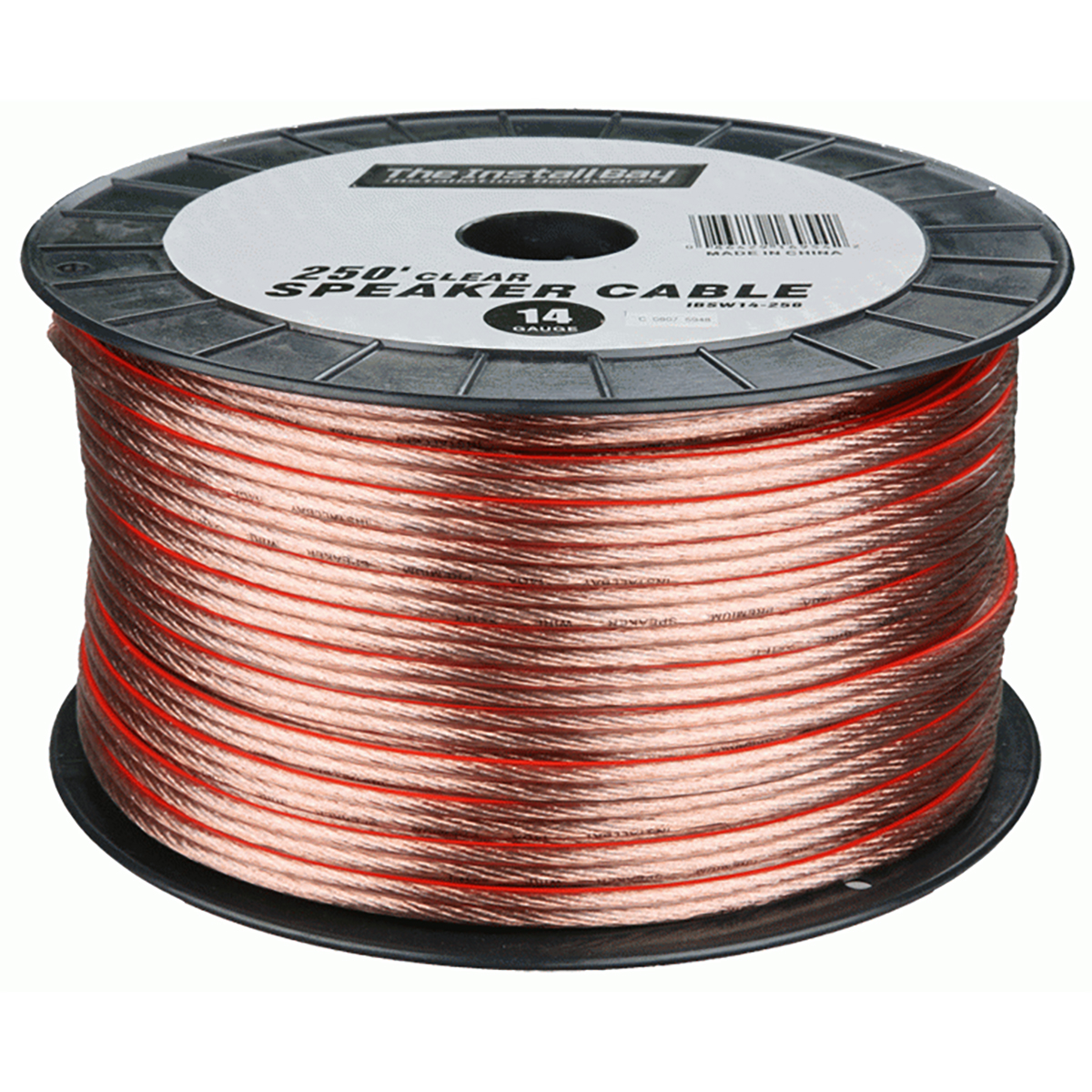 14 GAUGE CLEAR SPEAKER WIRE 250 FOOT COIL