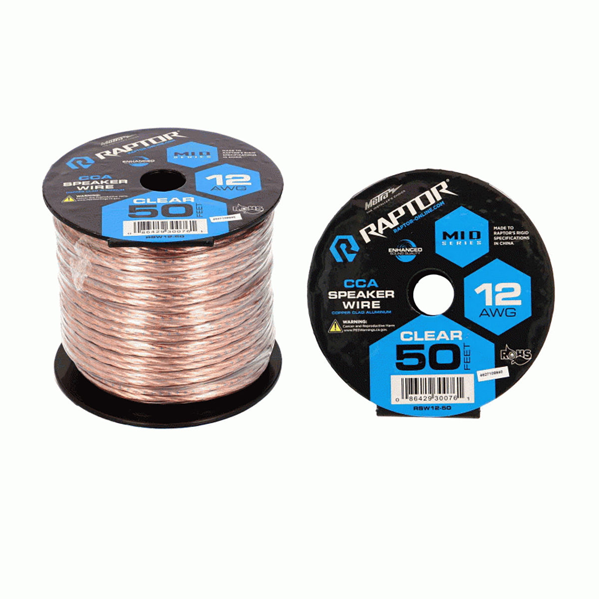 SPEAKER WIRE 12GA CLEAR 50FT  VICE SERIES