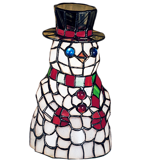 8.5"H Snowman Accent Lamp