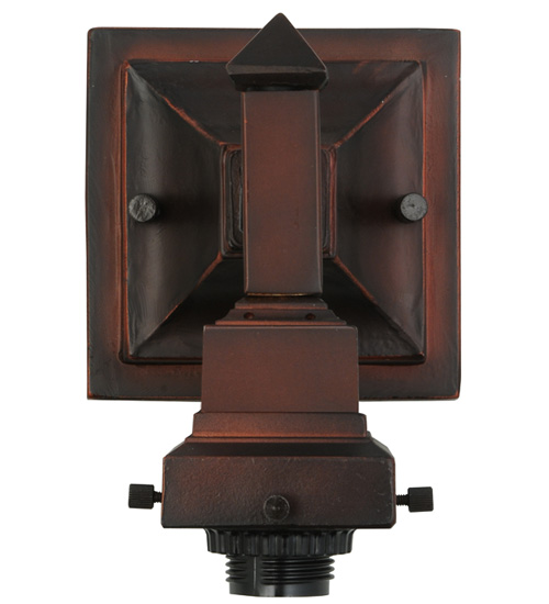 5"W Mission Mahogany Bronze 1 Light Wall Sconce Hardware