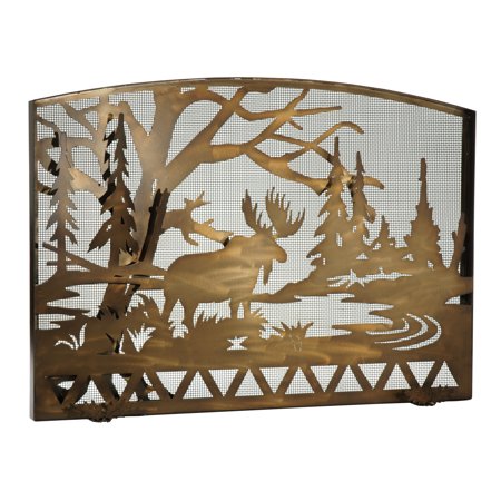 60"W X 40"H Moose Creek Arched Fireplace Screen