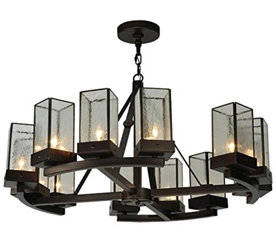 36" Wide Parker Henry 12 Light Chandelier