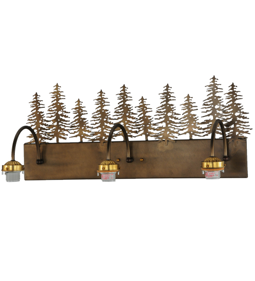 28"W Trees 3 Light Vanity Hardware