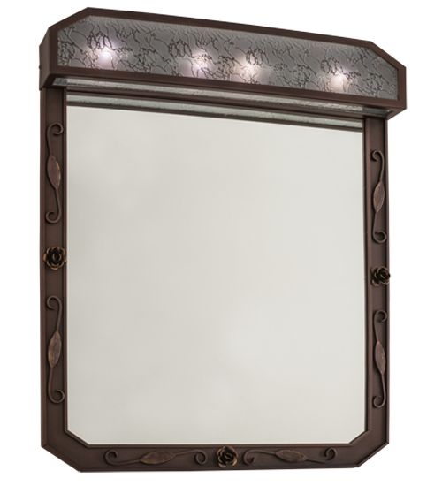 30"W Arabesque Lighted Vanity Mirror