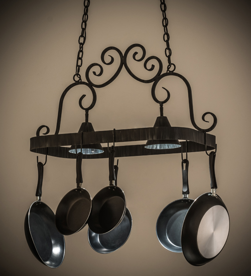 32"L Elana 2 Light Pot Rack