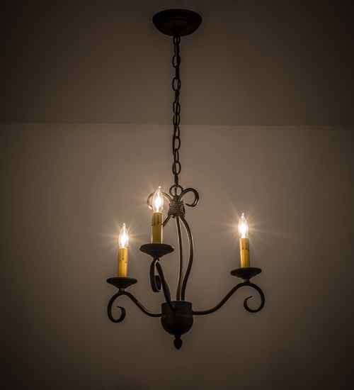 18"W Sienna 3 Light Chandelier