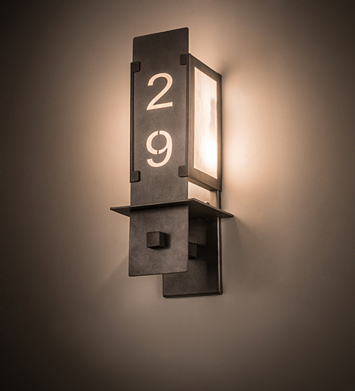 6.5" Wide Personalized Estructura Wall Sconce