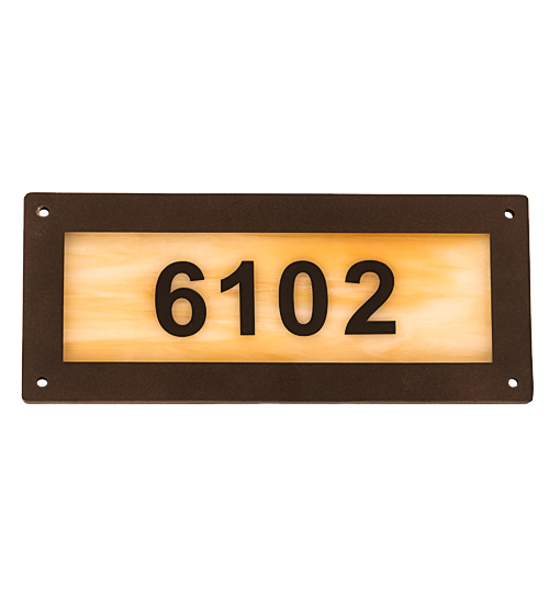 9.5" Wide Personalized Street Address Sign