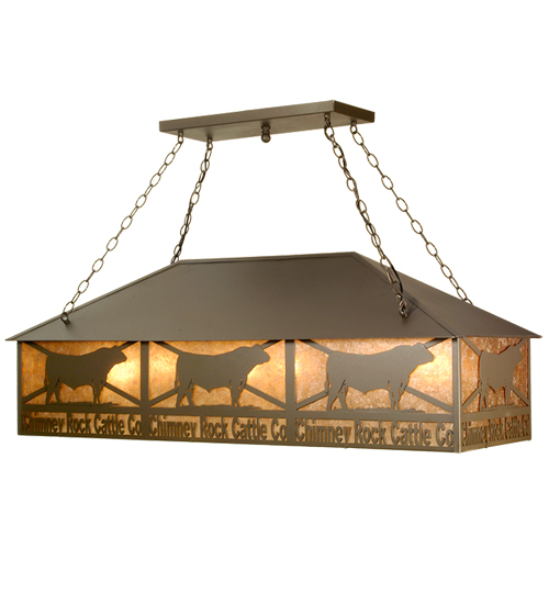 50"L Personalized Chimney Rock Oblong Pendant