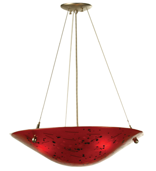 21"W Metro Fusion Luce Rossa Inverted Pendant