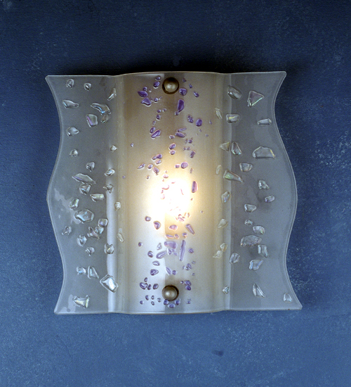 12"W Metro Fusion Ice Age Wall Sconce