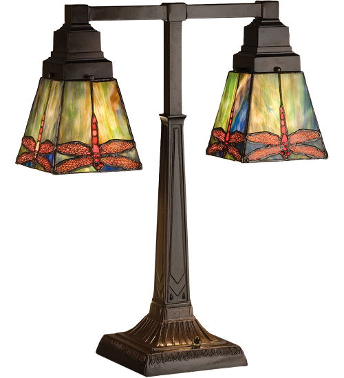 19.5"H Prairie Dragonfly 2 Arm Desk Lamp