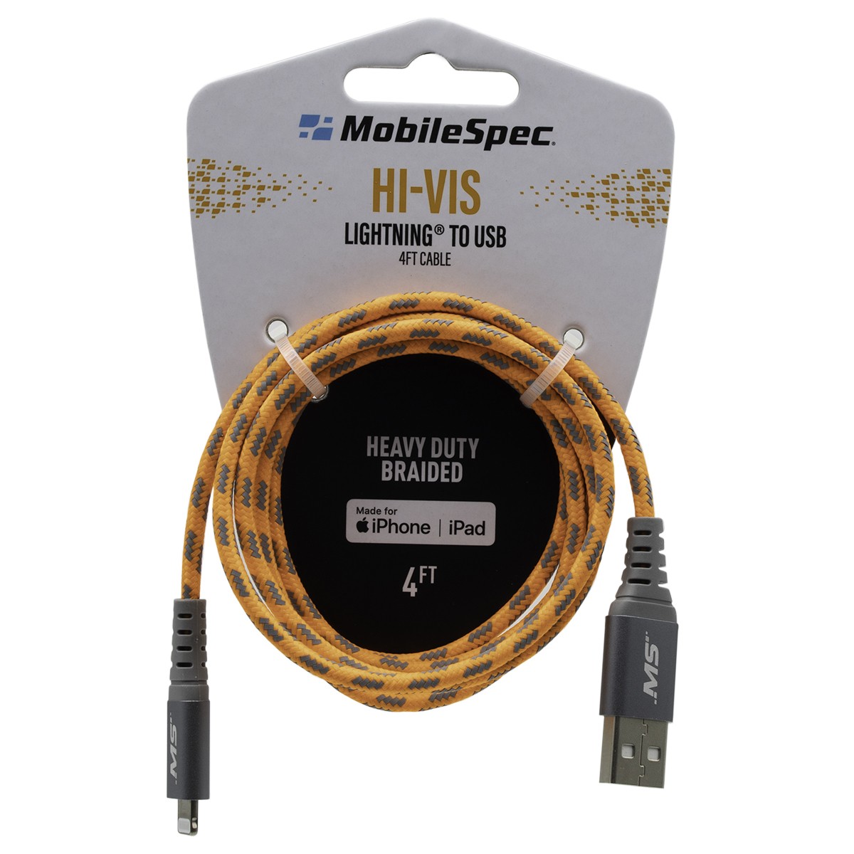 HiVis 4ft Lightning to USB-A Cable  O