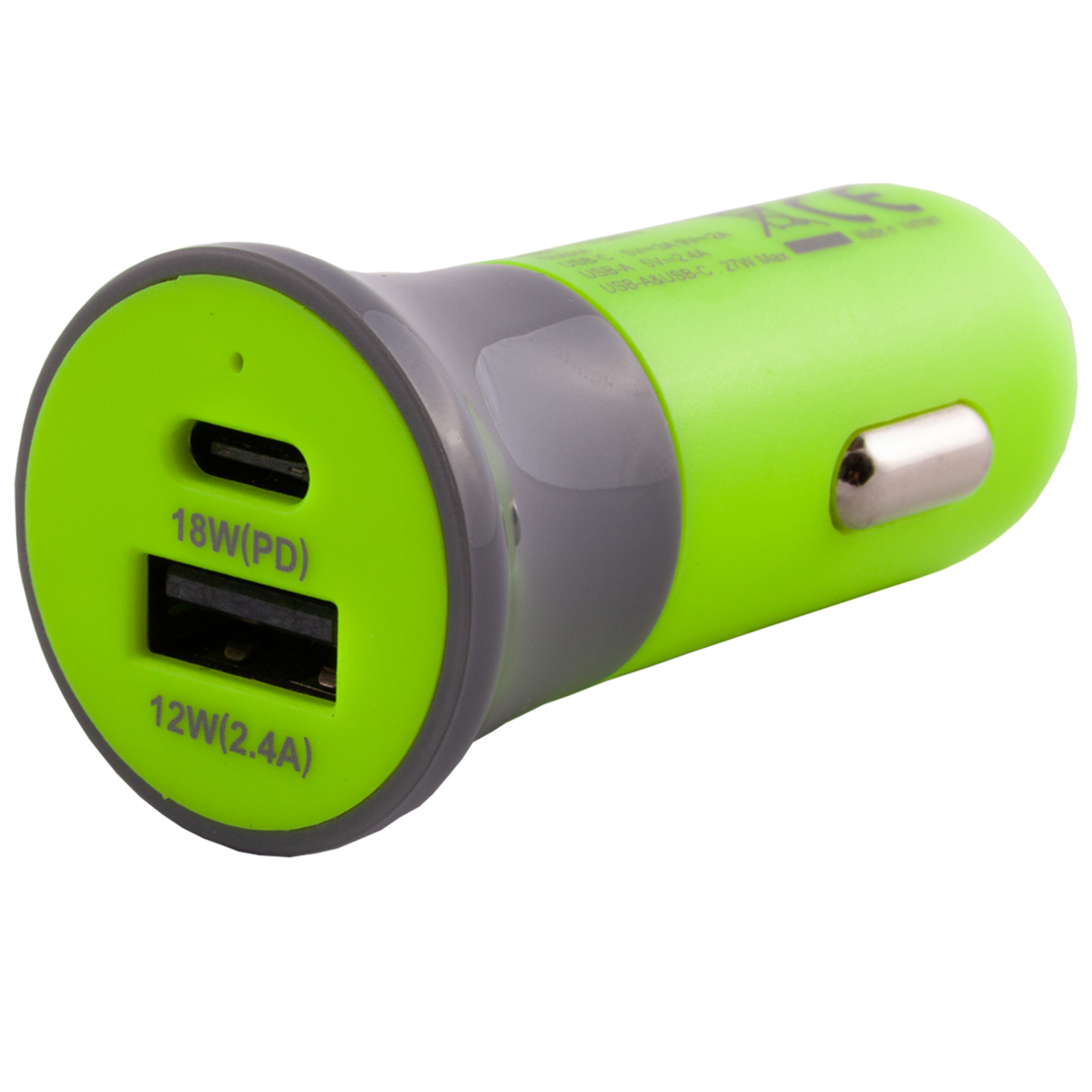 Hi-Vis Dual Port 30W DC Charger Yellow