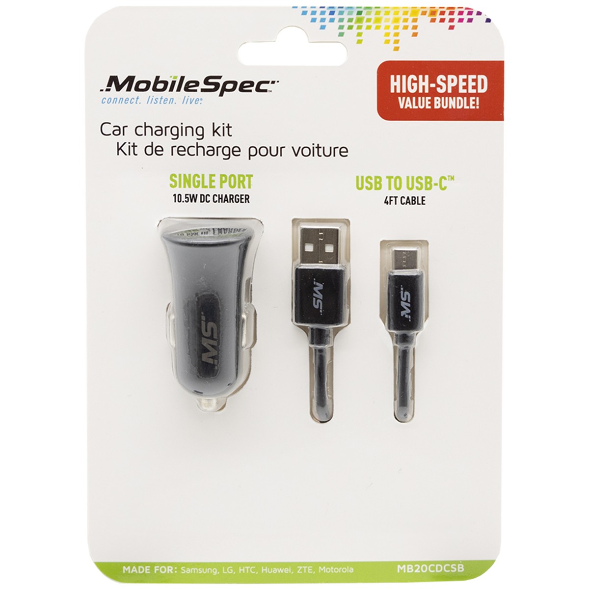 Car Charging Kit Black