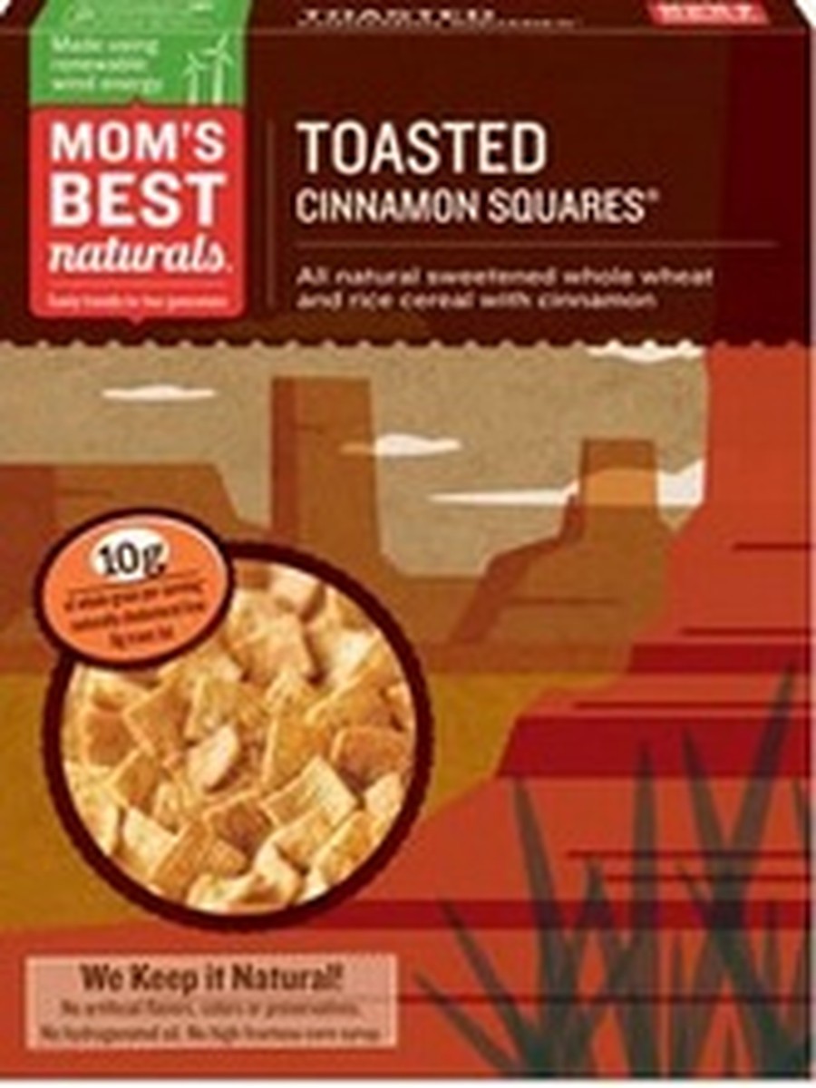 Mom's Best Toasted Cinnamon Squares Cereal (14x17.5Oz)