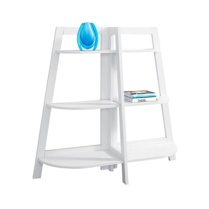 BOOKCASE - 48"H / WHITE ACCENT ETAGERE