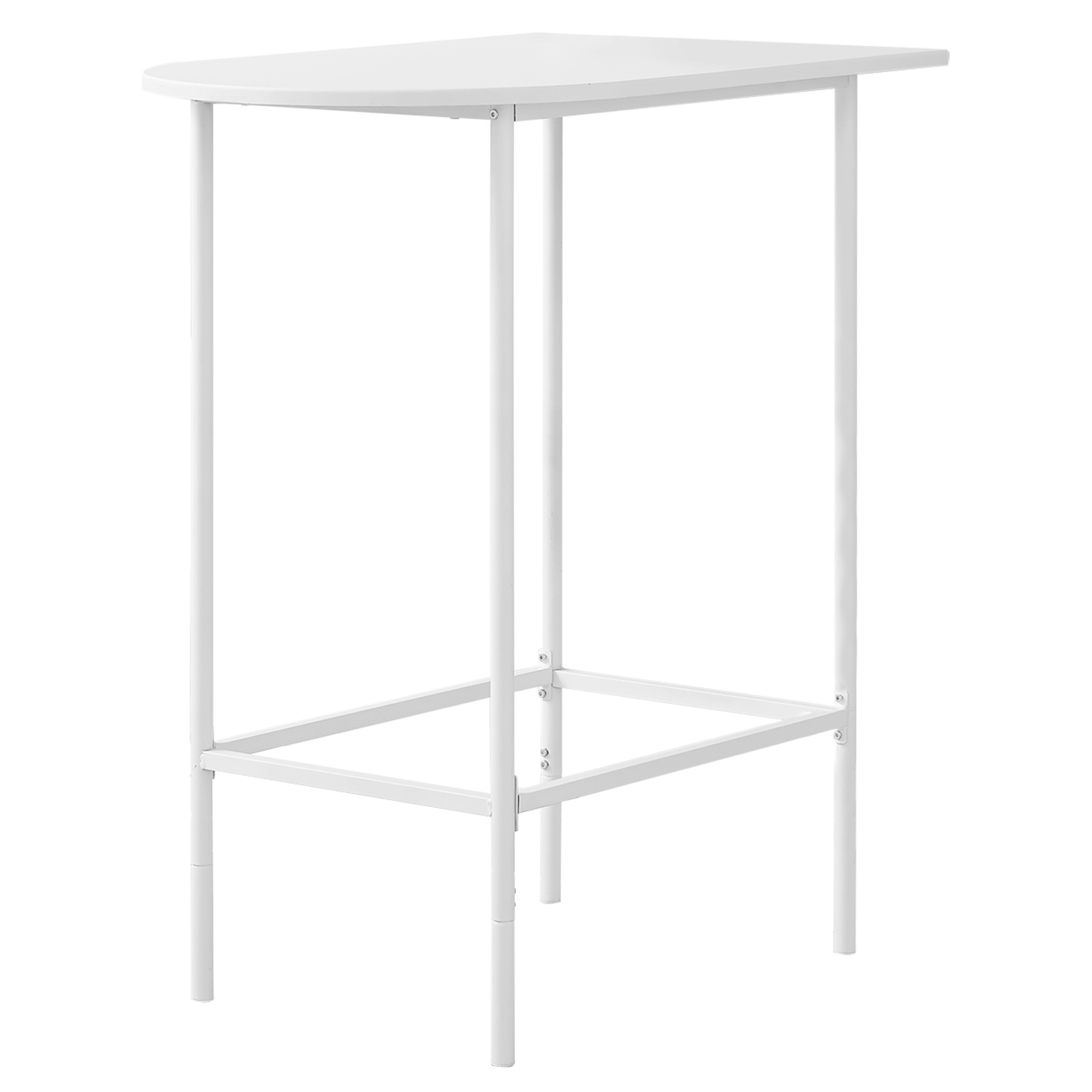 HOME BAR - 24"X 36" / WHITE TOP AND METAL SPACESAVER