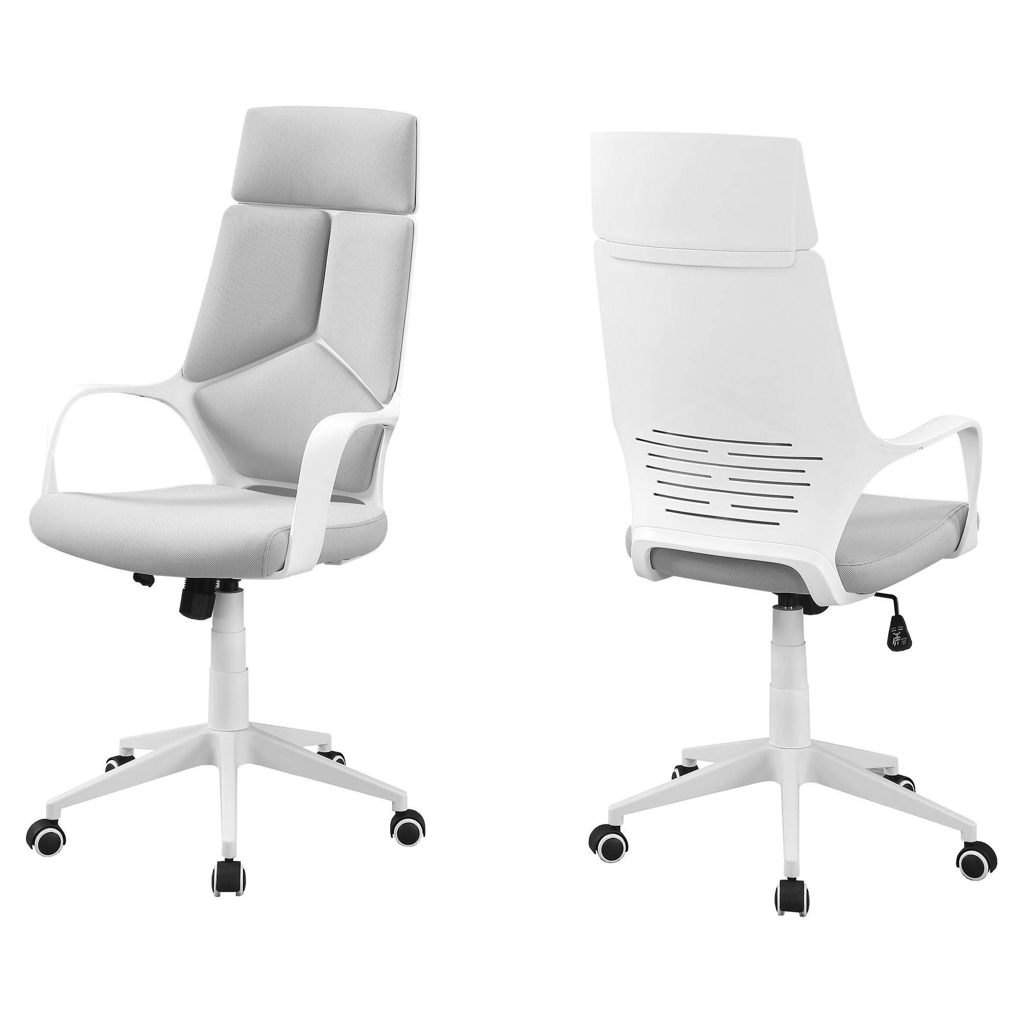 Office Chair - Contemporary  /Fabric / High Back Executive